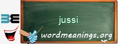 WordMeaning blackboard for jussi